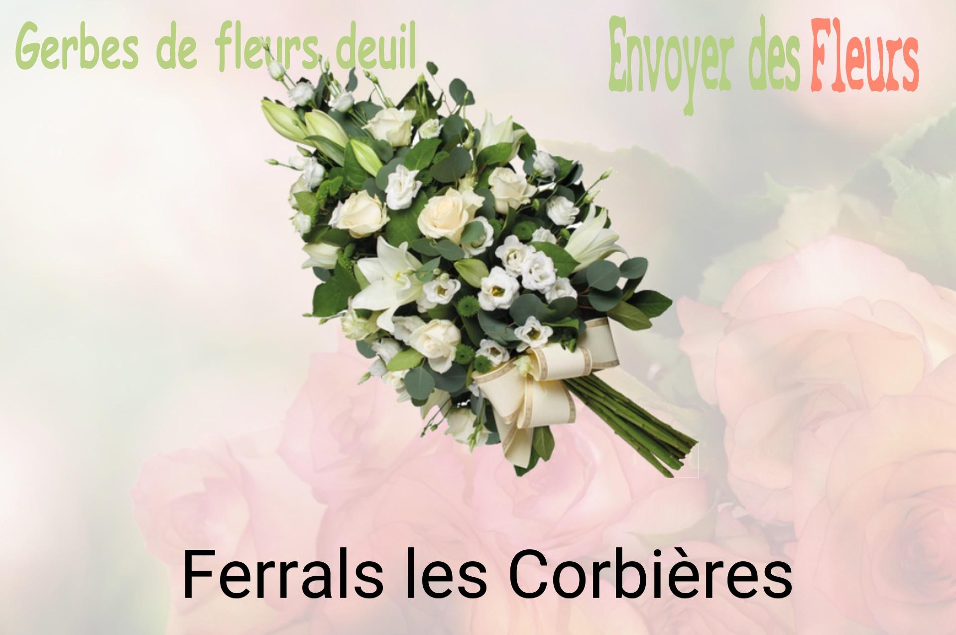 Gerbe de fleurs de deuil livrée à Ferrals-les-Corbières